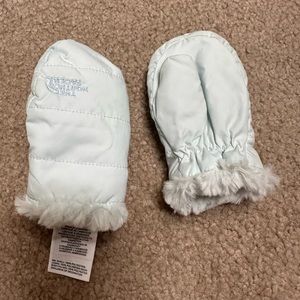 Blue North Face mittens (never worn)